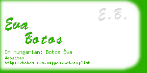 eva botos business card